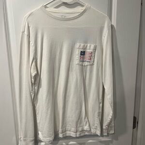 Vineyard vines golf american flag shirt